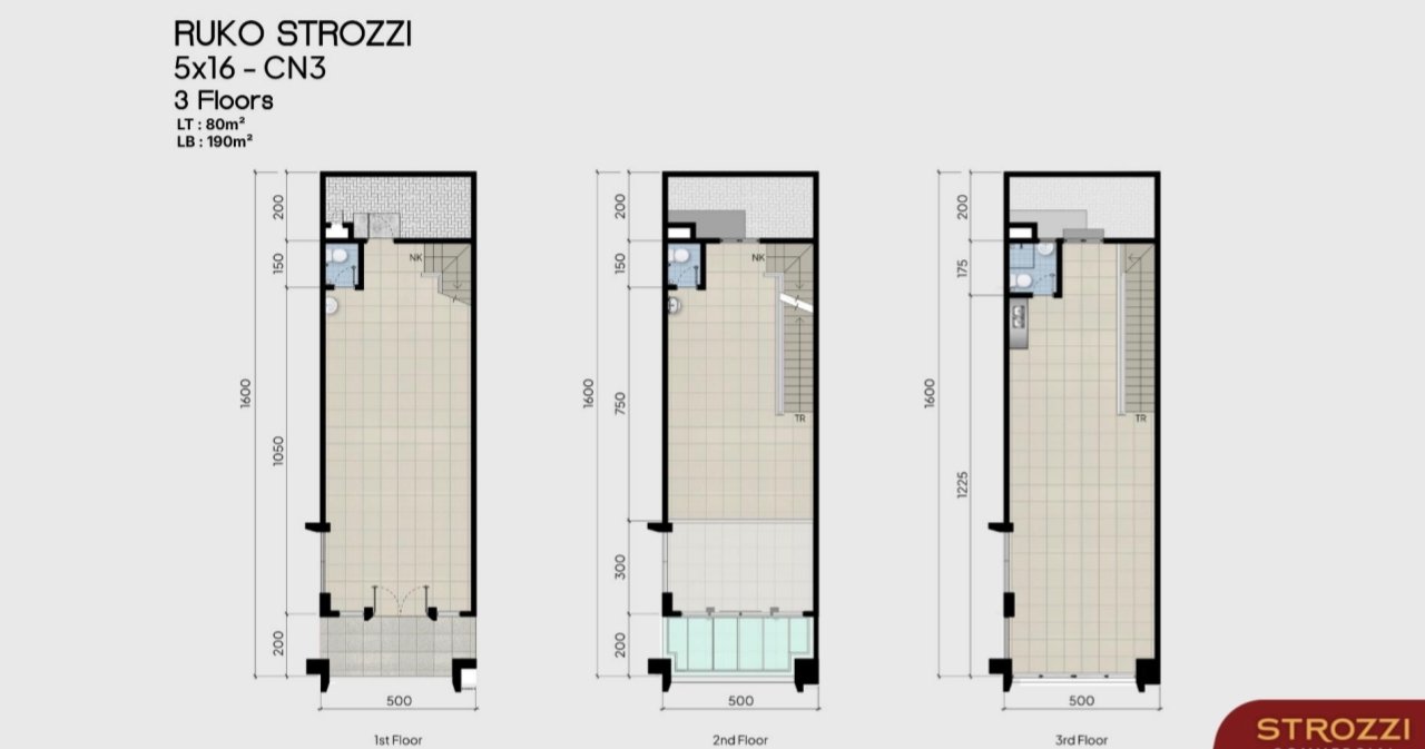 Tipe Standar 5x16 - Layout