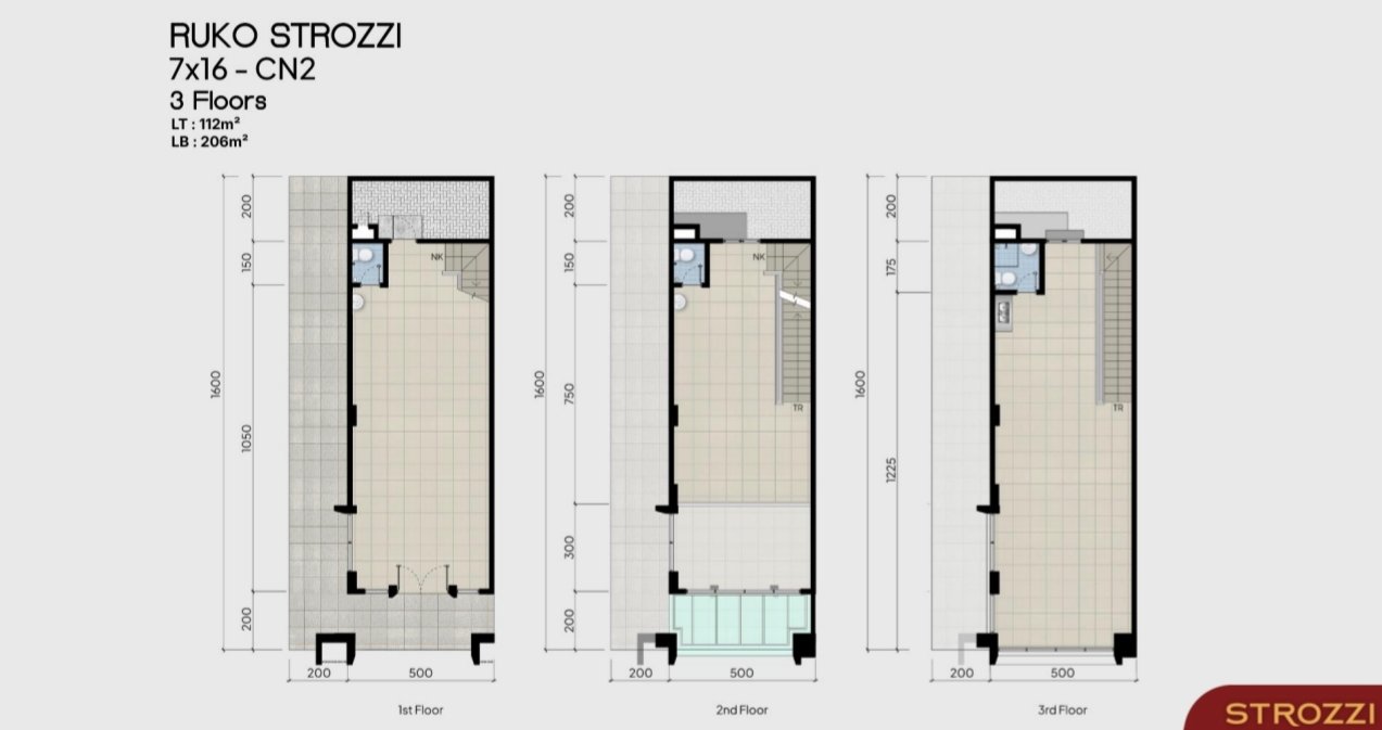 Tipe Hoek 7x16 - Layout